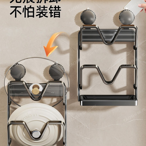 吸盤鍋蓋架壁掛式免打孔廚房置物架多功能收納架菜板多層砧板架子 吸盤鍋蓋架壁掛式免打孔廚房置物架多功能收納架菜板多層砧板架子