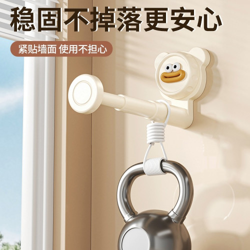 免打孔吸盤可伸縮衣架收納壁掛式收納架多功能衣櫃門臥室後掛衣鉤 免打孔吸盤可伸縮衣架收納壁掛式收納架多功能衣櫃門臥室後掛衣鉤