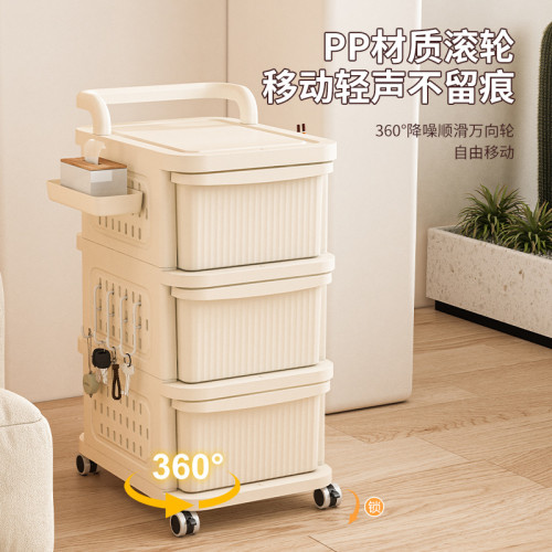抽屜式家用桌下零食玩具儲物櫃收納櫃移動分層小推車免置物架 抽屜式家用桌下零食玩具儲物櫃收納櫃移動分層小推車免置物架