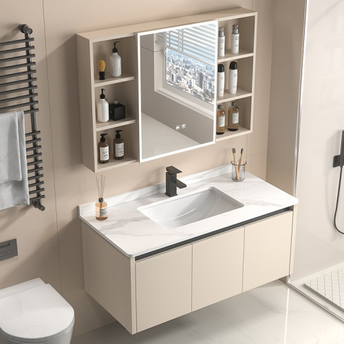 包蜂窩鋁浴室櫃衛生間洗臉盆櫃組合一體陶瓷洗手盆家用洗漱台 包蜂窩鋁浴室櫃衛生間洗臉盆櫃組合一體陶瓷洗手盆家用洗漱台