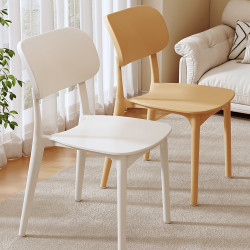 塑膠椅子加厚家用餐椅靠背椅餐桌椅出租房用新款商用餐廳吃飯凳子