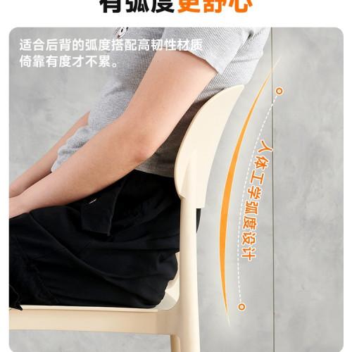 塑膠椅子加厚家用餐椅靠背椅餐桌椅出租房用新款商用餐廳吃飯凳子