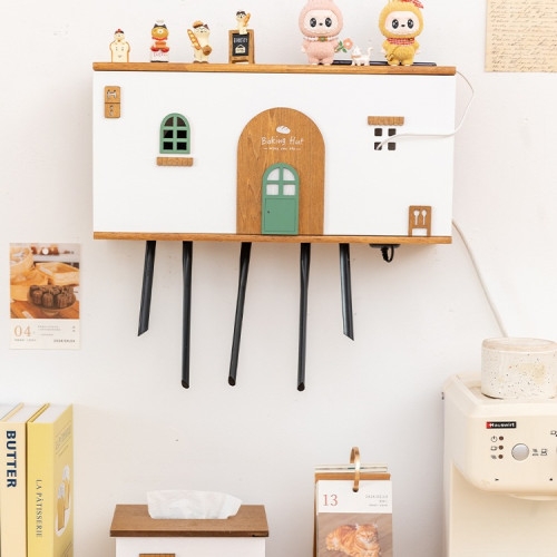 阿楹 無線路由器收納盒掛牆wifi 機頂盒壁掛置物架寬帶遮擋裝飾箱 阿楹 無線路由器收納盒掛牆wifi 機頂盒壁掛置物架寬帶遮擋裝飾箱