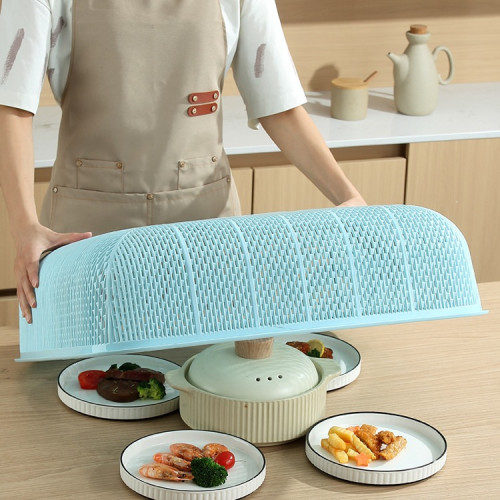 長方形菜罩特大號塑膠遮菜罩防蒼蠅防塵餐桌圓形罩菜蓋廚房賸飯罩 長方形菜罩特大號塑膠遮菜罩防蒼蠅防塵餐桌圓形罩菜蓋廚房賸飯罩