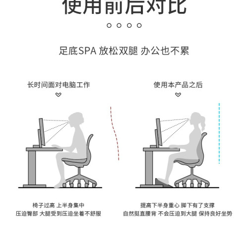 辦公室腳踏工位防翹二郎腿可調節腳踩墊腳凳子桌下擱腳踩腳凳 辦公室腳踏工位防翹二郎腿可調節腳踩墊腳凳子桌下擱腳踩腳凳