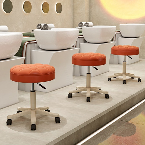 美容凳子美髮圓凳師傅凳美容院滑輪升降大工凳美甲師旋轉椅子 美容凳子美髮圓凳師傅凳美容院滑輪升降大工凳美甲師旋轉椅子