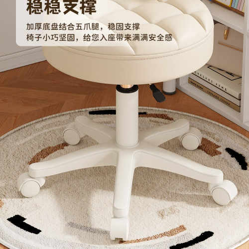 美容凳子美髮圓凳師傅凳美容院滑輪升降大工凳美甲師旋轉椅子 美容凳子美髮圓凳師傅凳美容院滑輪升降大工凳美甲師旋轉椅子