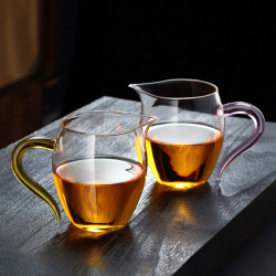 公道杯玻璃加厚耐熱分茶器過濾泡茶茶具茶杯日式茶海公杯茶漏