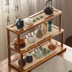 桌面博古架桌上型茶桌茶具置物架小型茶葉櫃茶杯茶壺收納擺放展示架