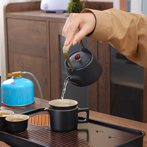 車用戶外露營圍爐煮茶可攜式旅行茶具套裝多功能燒烤爐燒水壺整套 車用戶外露營圍爐煮茶可攜式旅行茶具套裝多功能燒烤爐燒水壺整套