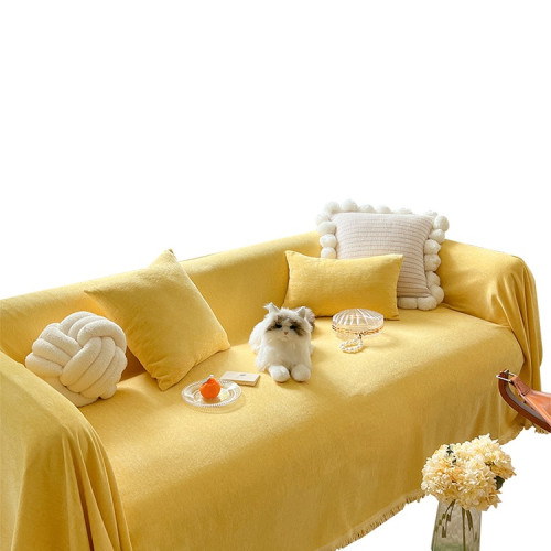 蔓越家 ins奶油風雪尼爾沙發巾全包一片式蓋布沙發套沙發蓋巾坐墊 蔓越家 ins奶油風雪尼爾沙發巾全包一片式蓋布沙發套沙發蓋巾坐墊