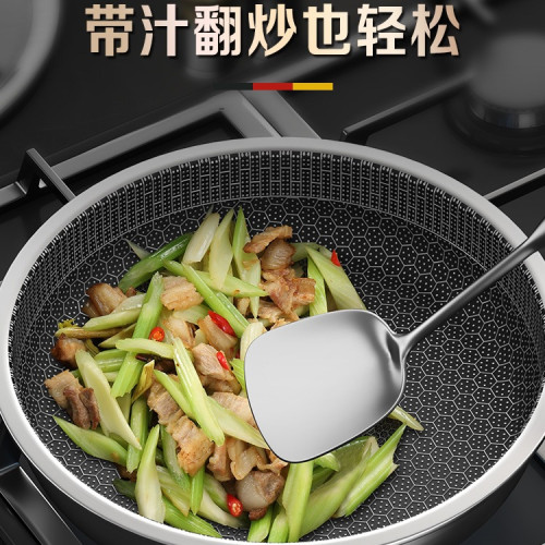 不鏽鋼加厚鍋鏟炒勺廚具套裝家用炒菜煎鏟漏勺撈面勺大湯勺炒鏟子 不鏽鋼加厚鍋鏟炒勺廚具套裝家用炒菜煎鏟漏勺撈面勺大湯勺炒鏟子