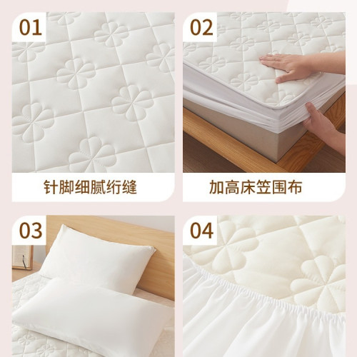 夾棉床笠罩單件防水床罩床墊保護罩床套單人夏季學生宿舍床單新款 夾棉床笠罩單件防水床罩床墊保護罩床套單人夏季學生宿舍床單新款