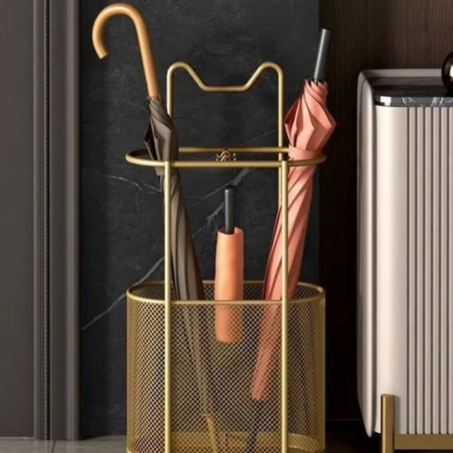 輕奢鐵藝瀝水雨繖架門口雨繖桶放繖架家用電梯口立繖筒收納置物架 輕奢鐵藝瀝水雨繖架門口雨繖桶放繖架家用電梯口立繖筒收納置物架