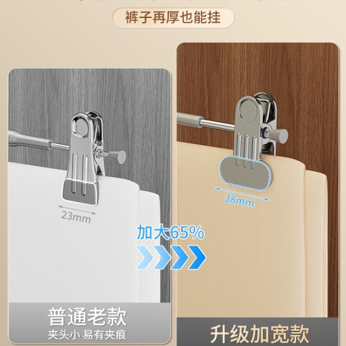 褲架褲夾加寬家用無痕褲子衣架帶夾子晾jk防滑裙夾不鏽鋼褲掛 褲架褲夾加寬家用無痕褲子衣架帶夾子晾jk防滑裙夾不鏽鋼褲掛