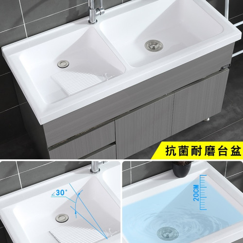 不鏽鋼洗衣櫃洗衣池帶搓衣板陽台櫃落地雙盆浴室櫃組合洗衣台盆櫃 不鏽鋼洗衣櫃洗衣池帶搓衣板陽台櫃落地雙盆浴室櫃組合洗衣台盆櫃