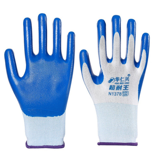 手套勞保耐磨工作橡膠丁腈膠皮防水防滑加厚耐用工地勞工乾活 手套勞保耐磨工作橡膠丁腈膠皮防水防滑加厚耐用工地勞工乾活