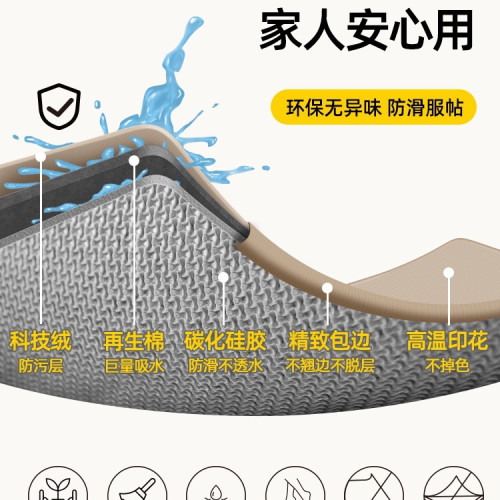 廚房地墊防滑防油可擦免洗吸水吸油墊腳墊子2025新款地面地毯 廚房地墊防滑防油可擦免洗吸水吸油墊腳墊子2025新款地面地毯