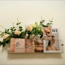 路由器收納架無線wifi光貓機頂盒亞克力牆上置物架插座遮醜免打孔