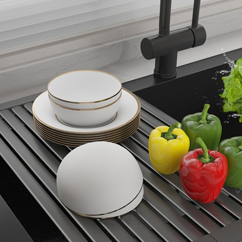 瀝水架304不鏽鋼廚房水槽置物架洗碗池碗碟收納籃折曡卷簾瀝水墊 瀝水架304不鏽鋼廚房水槽置物架洗碗池碗碟收納籃折曡卷簾瀝水墊