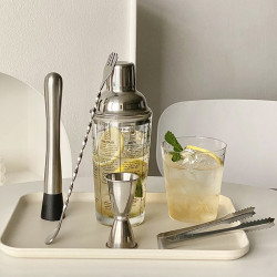 玻璃雪克杯食品級奶茶手搖杯手打檸檬茶製作雞尾酒調酒工具套裝無