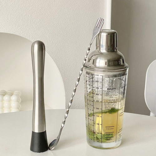 玻璃雪克杯食品級奶茶手搖杯手打檸檬茶製作雞尾酒調酒工具套裝無 玻璃雪克杯食品級奶茶手搖杯手打檸檬茶製作雞尾酒調酒工具套裝無