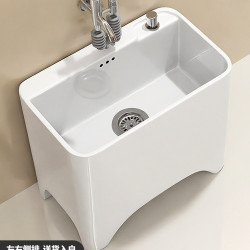 家用拖把池高腳陽台拖布池帶腿洗墩布盆大小號衛生間四腳自動下水