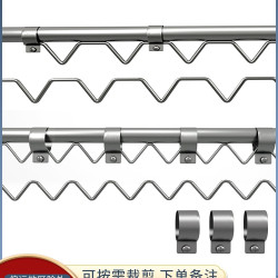 304不鏽鋼防風波浪衣架波浪線戶外陽台防風晾衣服架掛衣鉤衣櫃桿