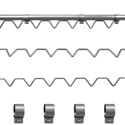 304不鏽鋼防風波浪衣架波浪線戶外陽台防風晾衣服架掛衣鉤衣櫃桿 304不鏽鋼防風波浪衣架波浪線戶外陽台防風晾衣服架掛衣鉤衣櫃桿