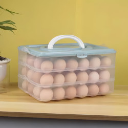 雞蛋收納盒的冰箱防摔廚房食品保鮮裝雞蛋儲物盒子托裝蛋