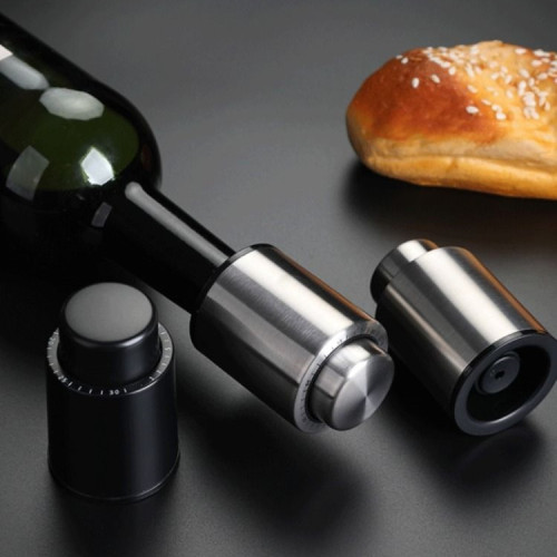 紅酒葡萄酒真空按壓密封保鮮瓶塞酒蓋不鏽鋼矽膠酒帽記保存瓶口無 紅酒葡萄酒真空按壓密封保鮮瓶塞酒蓋不鏽鋼矽膠酒帽記保存瓶口無