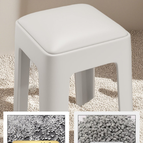 塑膠凳子家用加厚可曡放軟包方凳輕奢感客廳餐桌板凳備用椅子