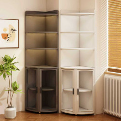 角櫃牆角收納置物架一體靠牆客廳角落柺角儲物臥室三角形牆邊書架