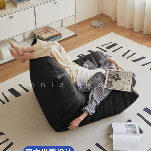 黑色毛毛蟲沙發懶人單人休閒椅togo原版小戶型陽台客廳躺臥無 黑色毛毛蟲沙發懶人單人休閒椅togo原版小戶型陽台客廳躺臥無