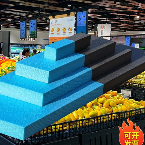 超市生鮮水果陳列假底泡沫板墊板風幕櫃水果店階梯貨架展示擠塑板 超市生鮮水果陳列假底泡沫板墊板風幕櫃水果店階梯貨架展示擠塑板