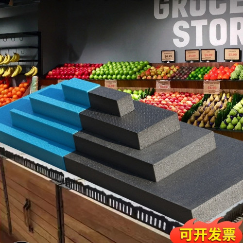 超市生鮮水果陳列假底泡沫板墊板風幕櫃水果店階梯貨架展示擠塑板 超市生鮮水果陳列假底泡沫板墊板風幕櫃水果店階梯貨架展示擠塑板