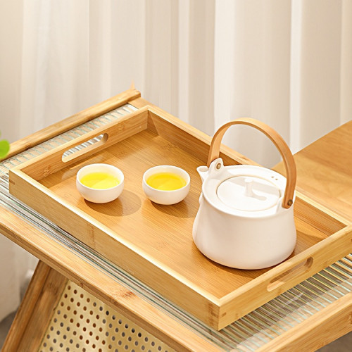 托盤竹木長方形茶盤商用竹製茶杯水杯收納家用大號酒店餐廳燒烤盤 托盤竹木長方形茶盤商用竹製茶杯水杯收納家用大號酒店餐廳燒烤盤