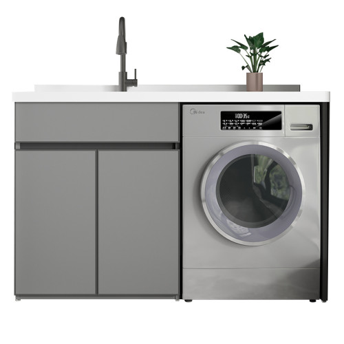 太空鋁陽台洗衣機櫃組合滾筒洗衣池台面帶搓板一體洗衣機櫃 太空鋁陽台洗衣機櫃組合滾筒洗衣池台面帶搓板一體洗衣機櫃