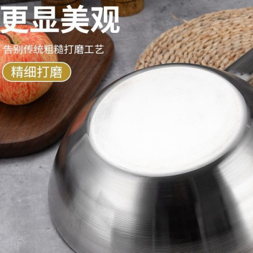 不鏽鋼食堂多功能加厚廚房水瓢涼皮瓢盆水勺湯瓢長柄水舀子家用無