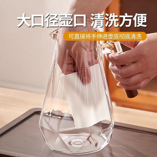 冷水壺玻璃水壺涼水壺家用耐高溫夏天儲水大容量水杯套裝耐熱冷泡 冷水壺玻璃水壺涼水壺家用耐高溫夏天儲水大容量水杯套裝耐熱冷泡