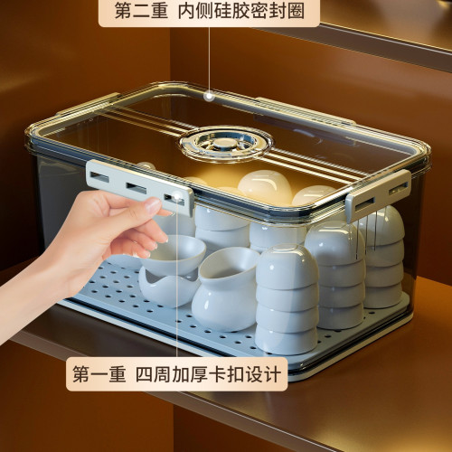 茶具茶杯收納盒防塵透明放裝杯子置物架功夫茶壺酒杯帶蓋櫥櫃整理 茶具茶杯收納盒防塵透明放裝杯子置物架功夫茶壺酒杯帶蓋櫥櫃整理