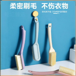 可掛式長柄鞋刷洗鞋刷多功能素色清潔刷家用多功能刷子軟毛鞋刷