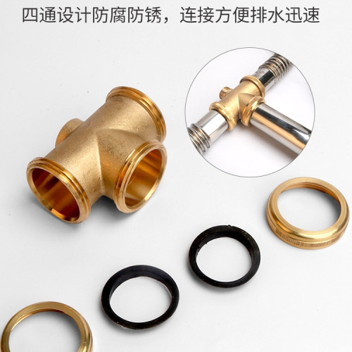 廚房水槽洗菜盆碗池下水管道配件排水管防臭不鏽鋼雙槽下水器套裝 廚房水槽洗菜盆碗池下水管道配件排水管防臭不鏽鋼雙槽下水器套裝