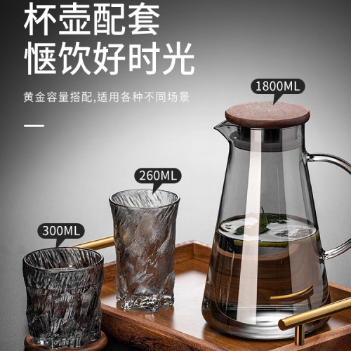 感玻璃喝水杯子套裝家庭用待客廳輕奢水壺喬遷新居茶具一整套 感玻璃喝水杯子套裝家庭用待客廳輕奢水壺喬遷新居茶具一整套