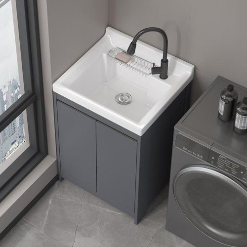 加大加深洗衣盆陽台洗衣池一體盆太空鋁落地櫃洗衣盆櫃陶瓷洗手盆 加大加深洗衣盆陽台洗衣池一體盆太空鋁落地櫃洗衣盆櫃陶瓷洗手盆