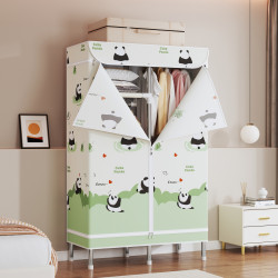 布衣櫃全封閉拉鍊單人加粗加固結實耐用全掛式出租房用組裝牛津布