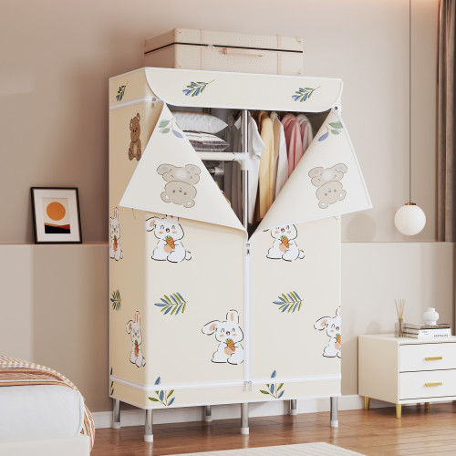 布衣櫃全封閉拉鍊單人加粗加固結實耐用全掛式出租房用組裝牛津布 布衣櫃全封閉拉鍊單人加粗加固結實耐用全掛式出租房用組裝牛津布