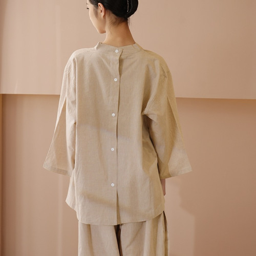 艾灸服純棉前後開釦汗蒸服桑拿中醫理療拔罐針灸推拿客人服美容院 艾灸服純棉前後開釦汗蒸服桑拿中醫理療拔罐針灸推拿客人服美容院