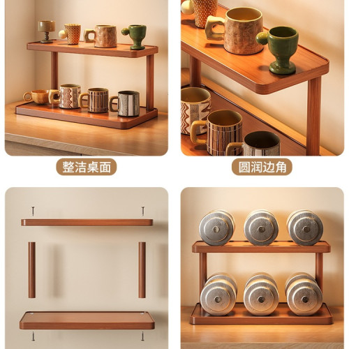 桌面置物架杯子收納架子餐桌台面工位水杯咖啡杯茶具桌上小型杯架 桌面置物架杯子收納架子餐桌台面工位水杯咖啡杯茶具桌上小型杯架