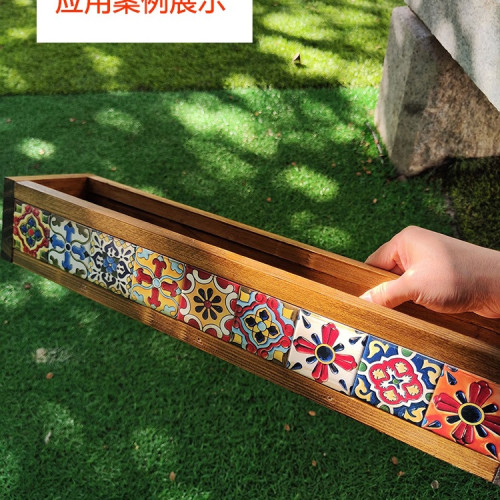 地中海自粘塗層裝飾磁磚馬賽克裝飾廚房腰線5X5瓷片復古摩洛哥 地中海自粘塗層裝飾磁磚馬賽克裝飾廚房腰線5X5瓷片復古摩洛哥